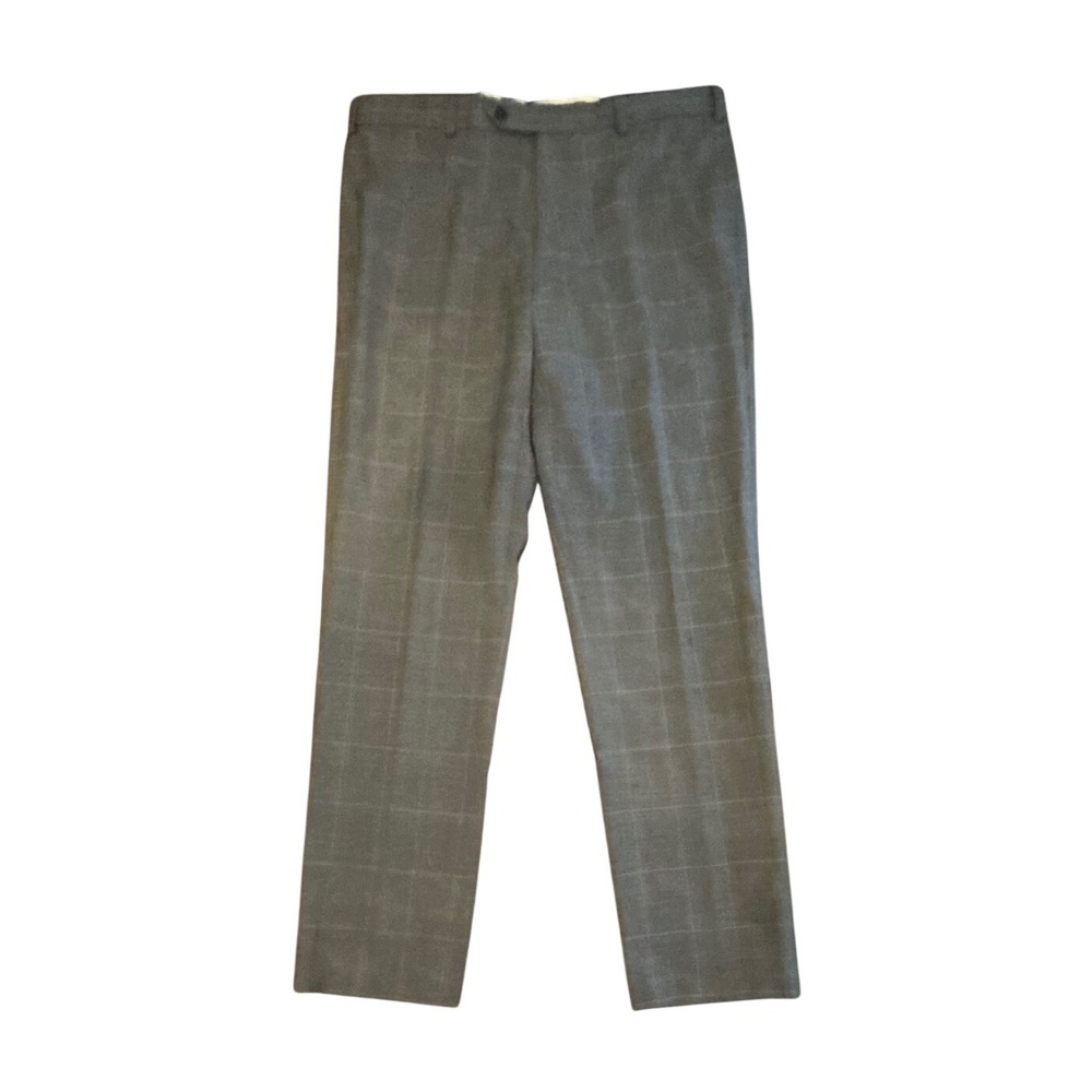 Brooks Brothers Brooksgate Pants Mens 38x32 Grey Milano Fit Wool Preppy Trousers